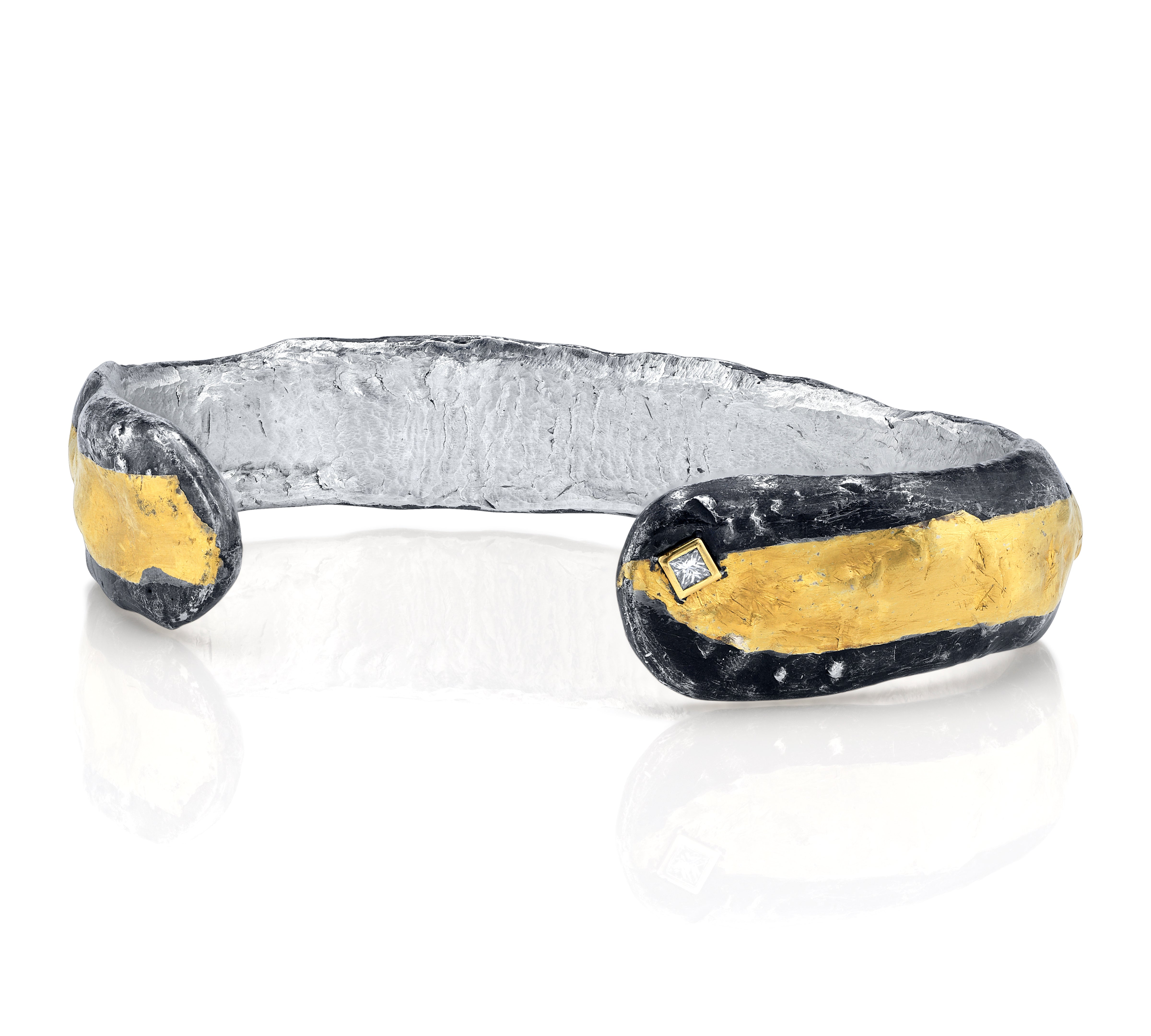 Hammered Bangle, No. 13 Cuff Bracelet Stones of Character