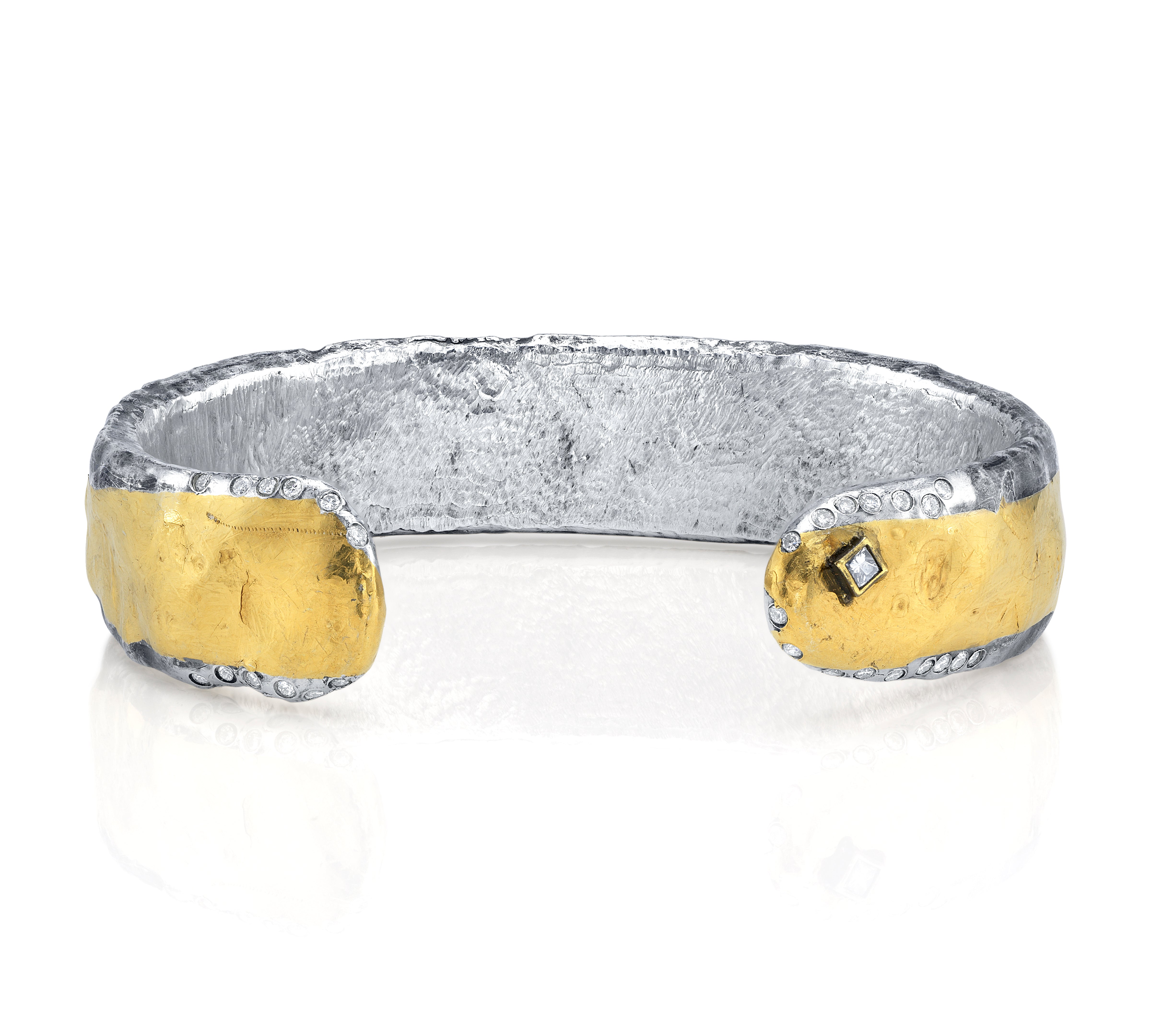 Sprinkled Diamond Bangle Cuff, No. 12 Bangle Stones of Character