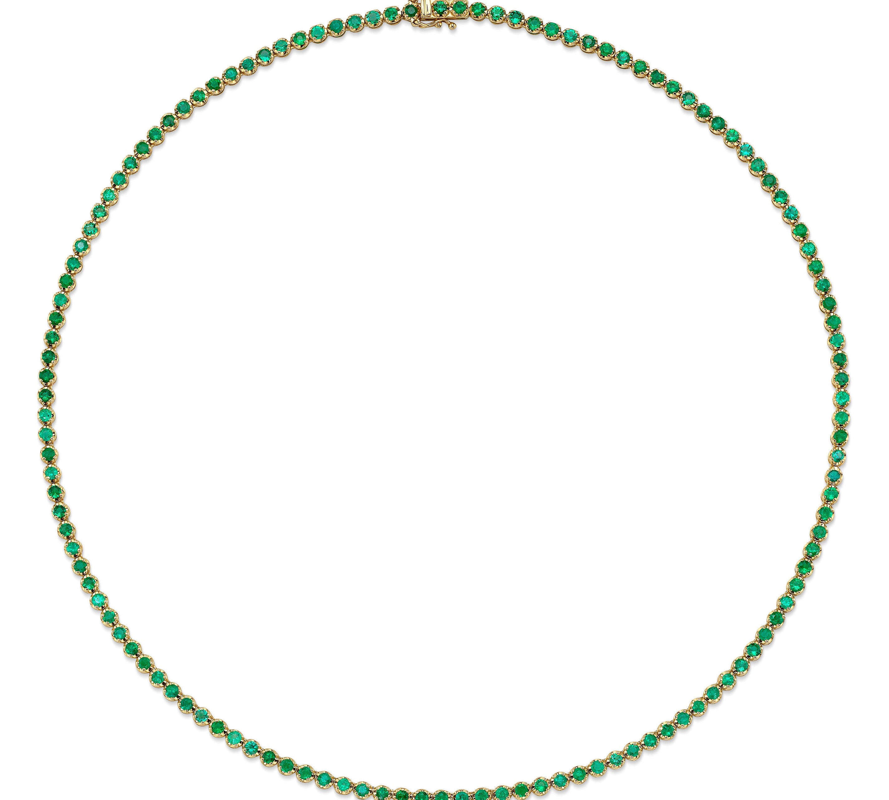 Classic Emerald Tennis Necklace Tennis Necklace Roseark Deux