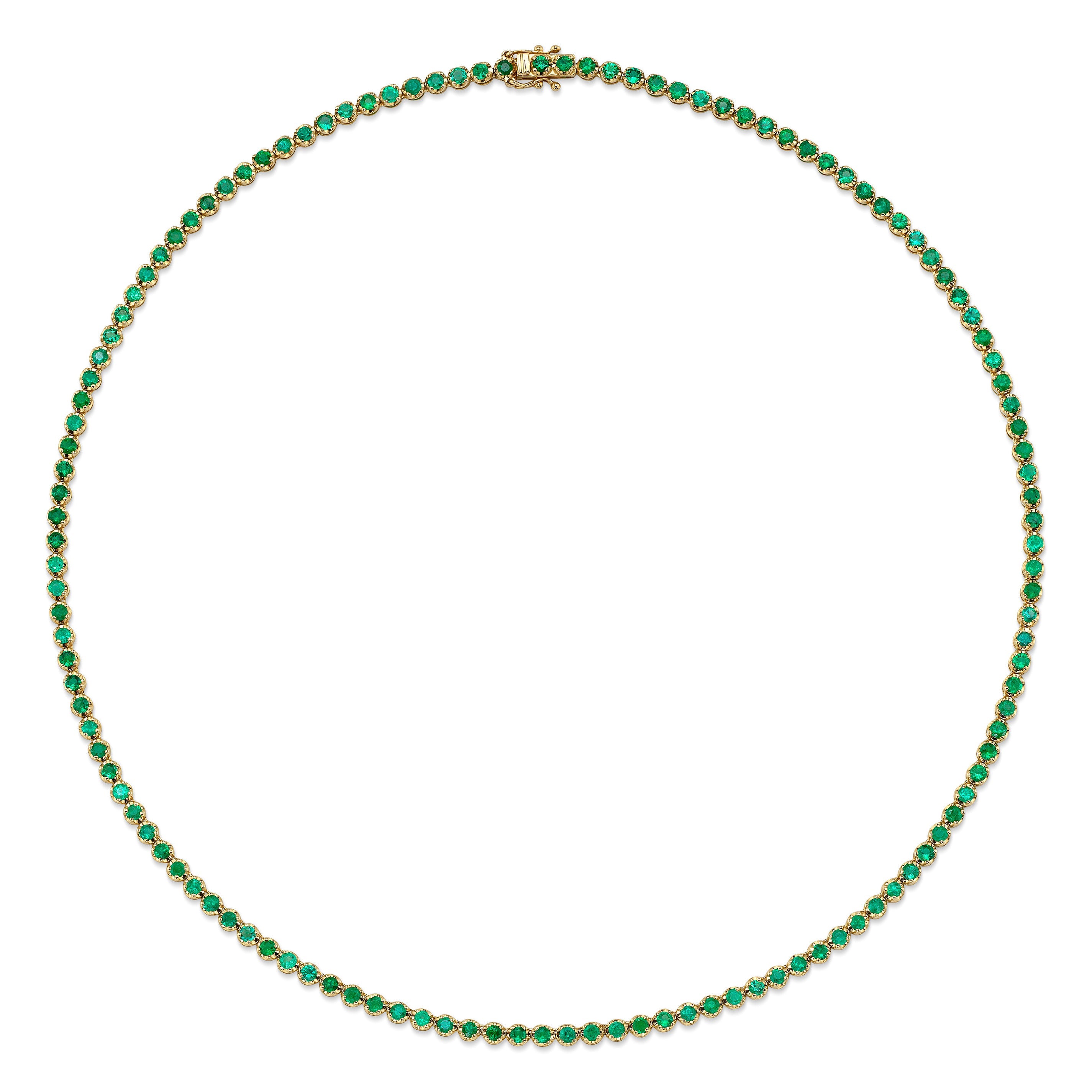 Classic Emerald Tennis Necklace Tennis Necklace Roseark Deux