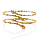 Antique Gold 1900's Braided Wedding Cuff Cuff Bracelet Roseark Vintage