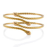 Antique Gold 1900's Braided Wedding Cuff Cuff Bracelet Roseark Vintage