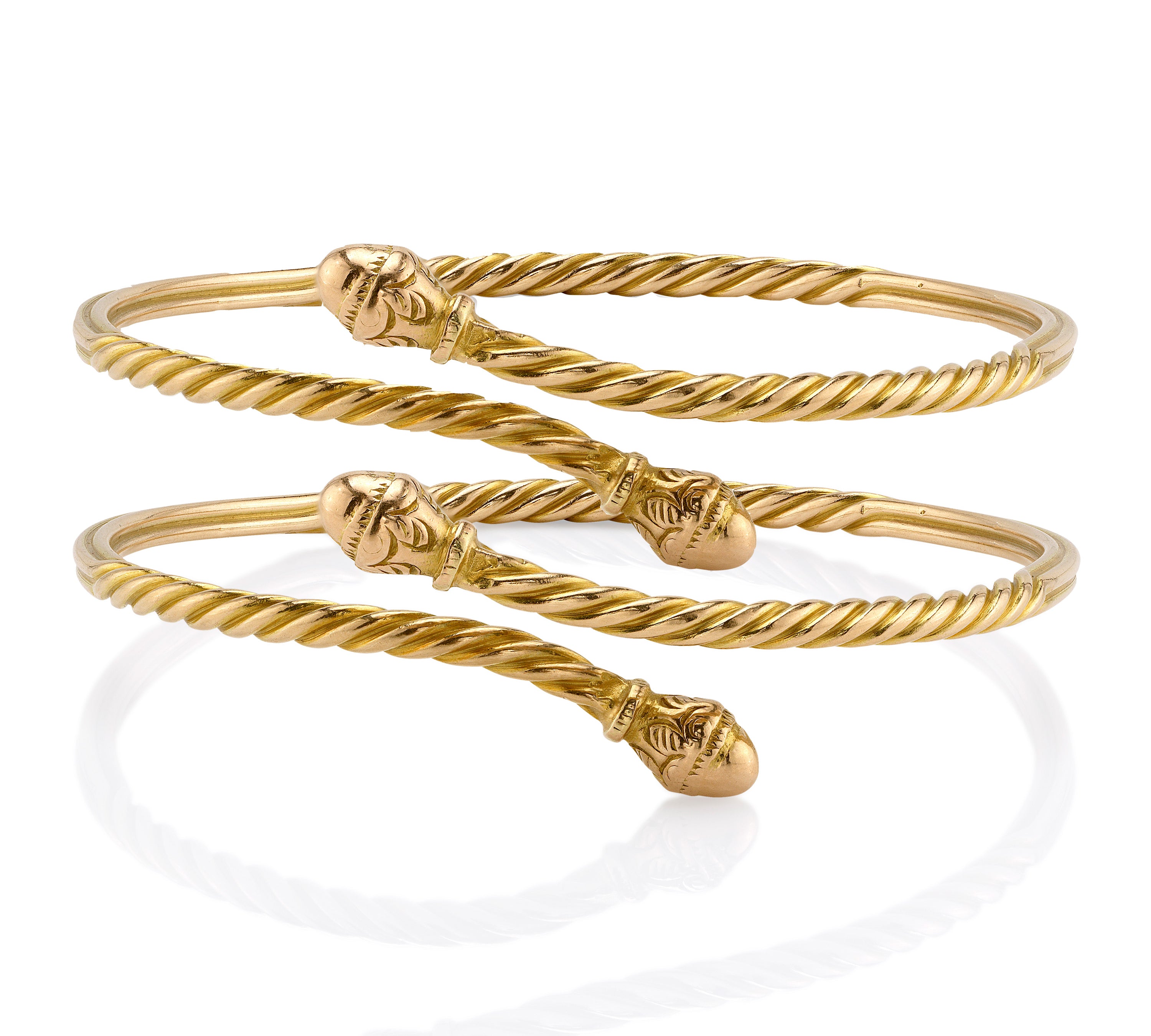 Antique Gold 1900's Braided Wedding Cuff Cuff Bracelet Roseark Vintage