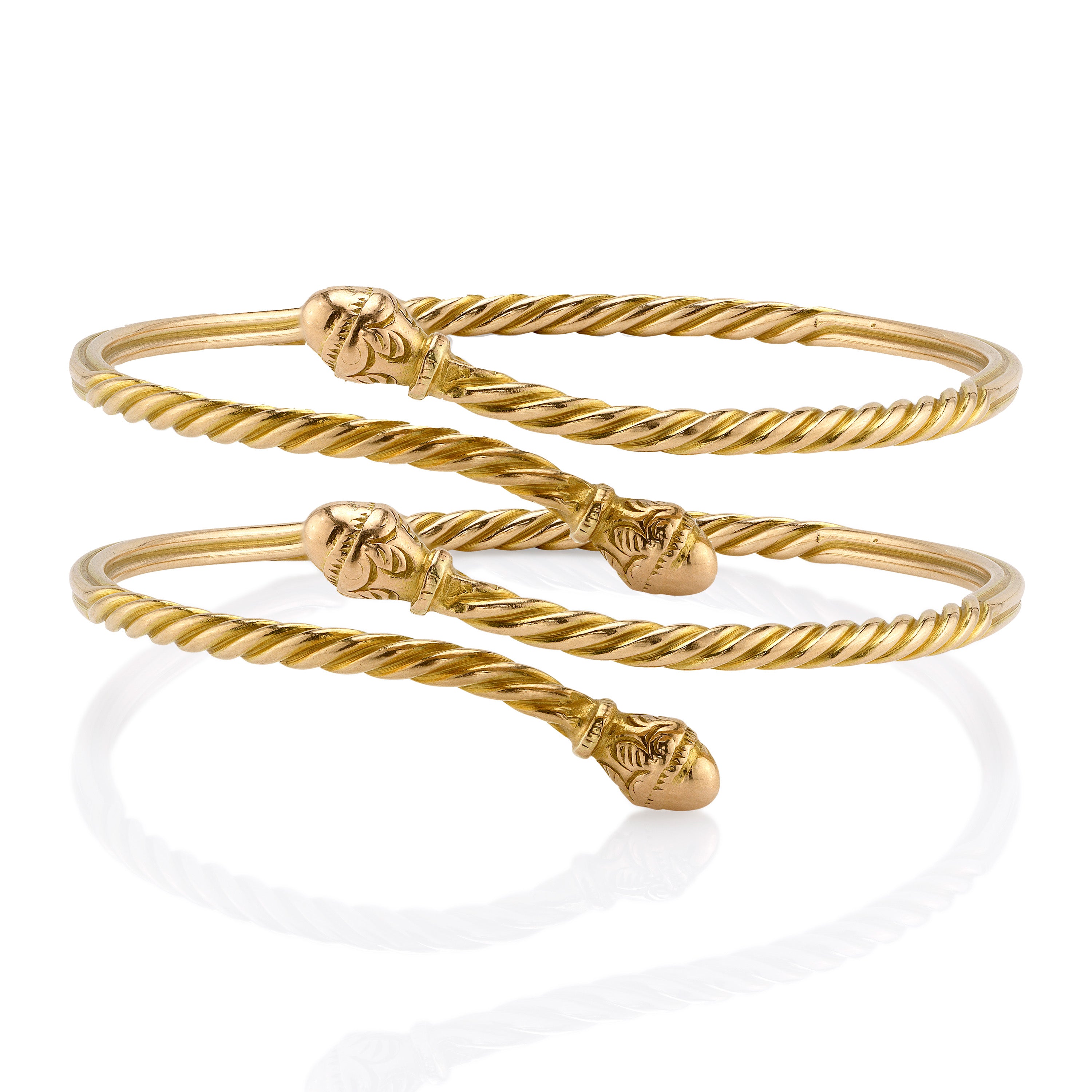 Antique Gold 1900's Braided Wedding Cuff Cuff Bracelet Roseark Vintage