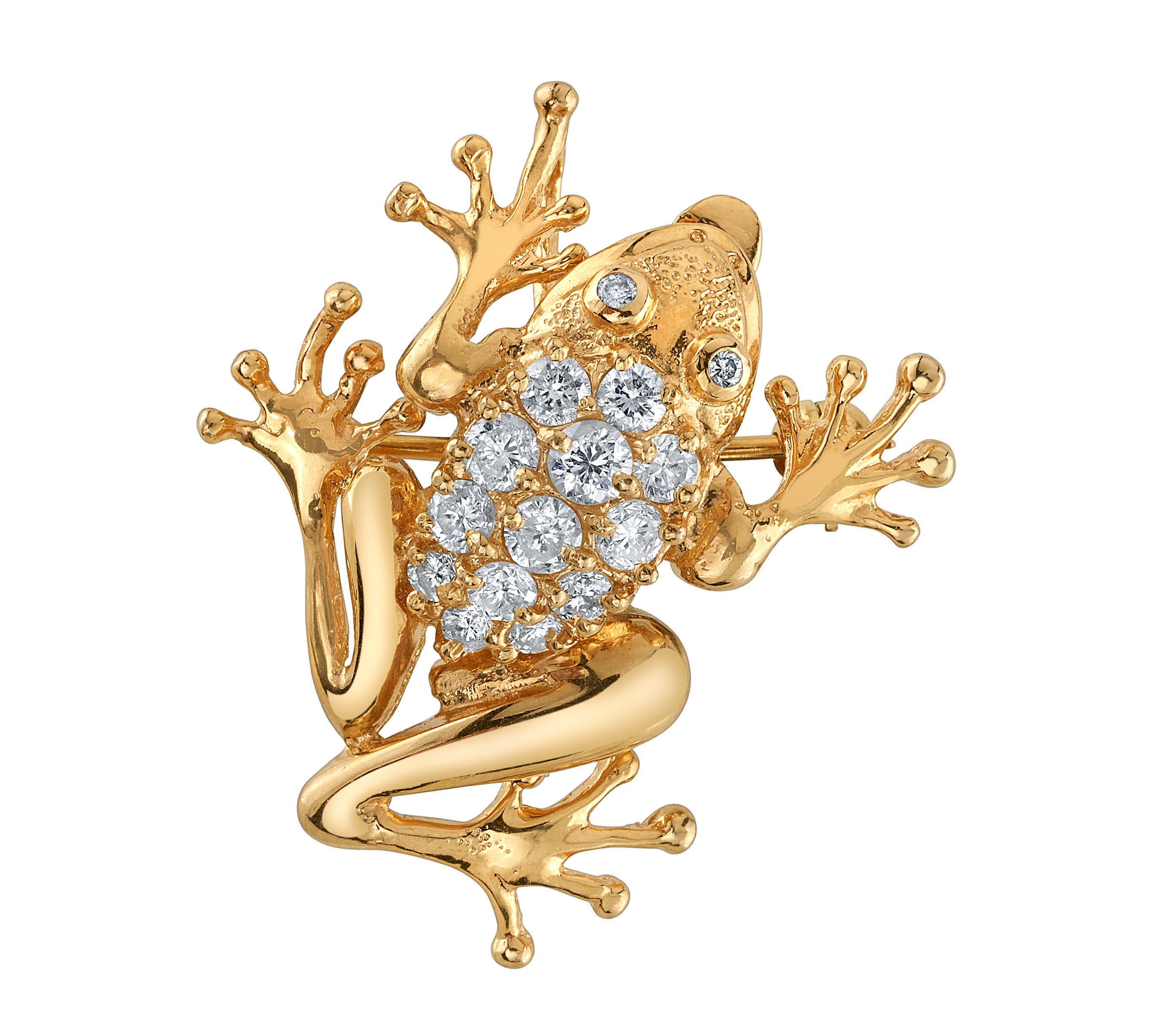 Vintage Frog Pendant Brooch Roseark Vintage