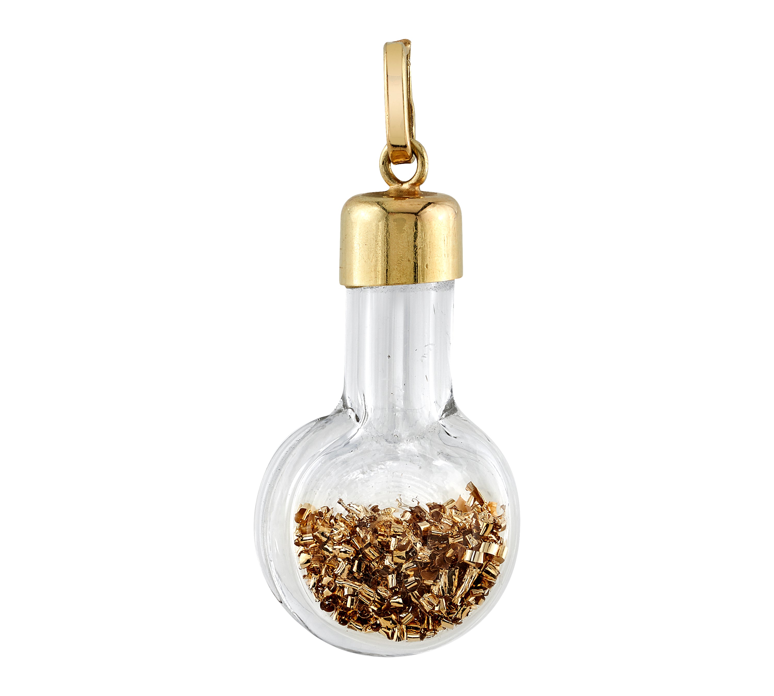 Time Capsule Beaker Pendant Charm Roseark Vintage   