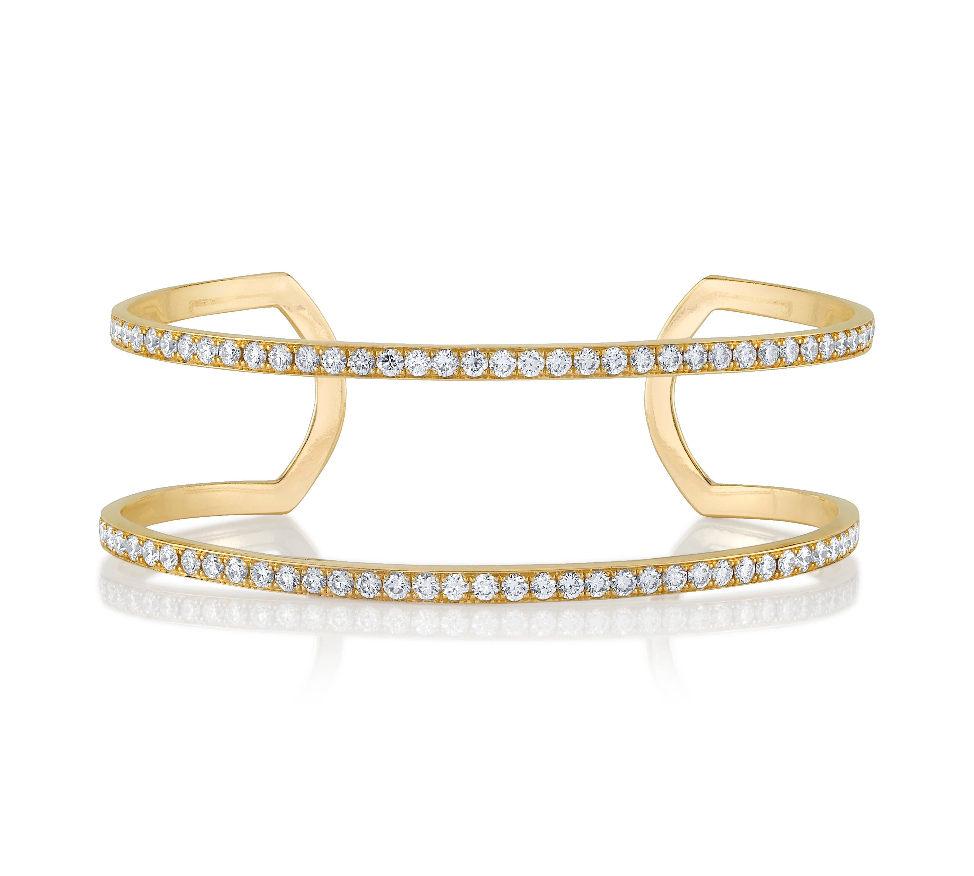 Diamond Positive Cuff Cuff Bracelet Jagga Jewelry   