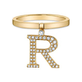 Personalized Diamond Initial Ring Ring Jagga Jewelry 6 R
