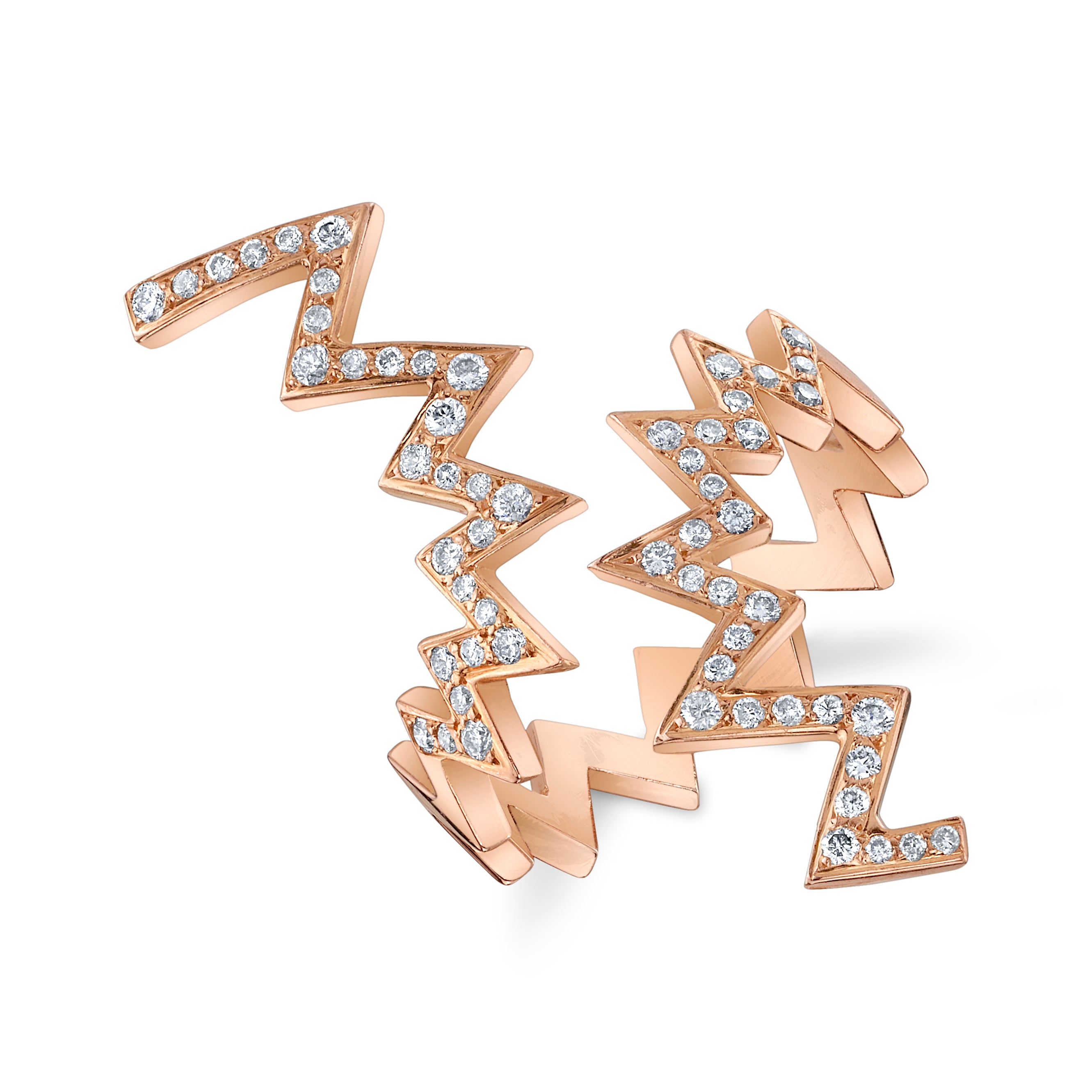 Zigzag Diamond Ring Statement Ring Jagga Jewelry 6