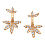 Lilly Front-Back Diamond Earrings Ear Jacket Earrings Jagga Jewelry Pair