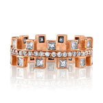 Dot Princess Stack Diamond Ring Ring Jagga Jewelry 2.5