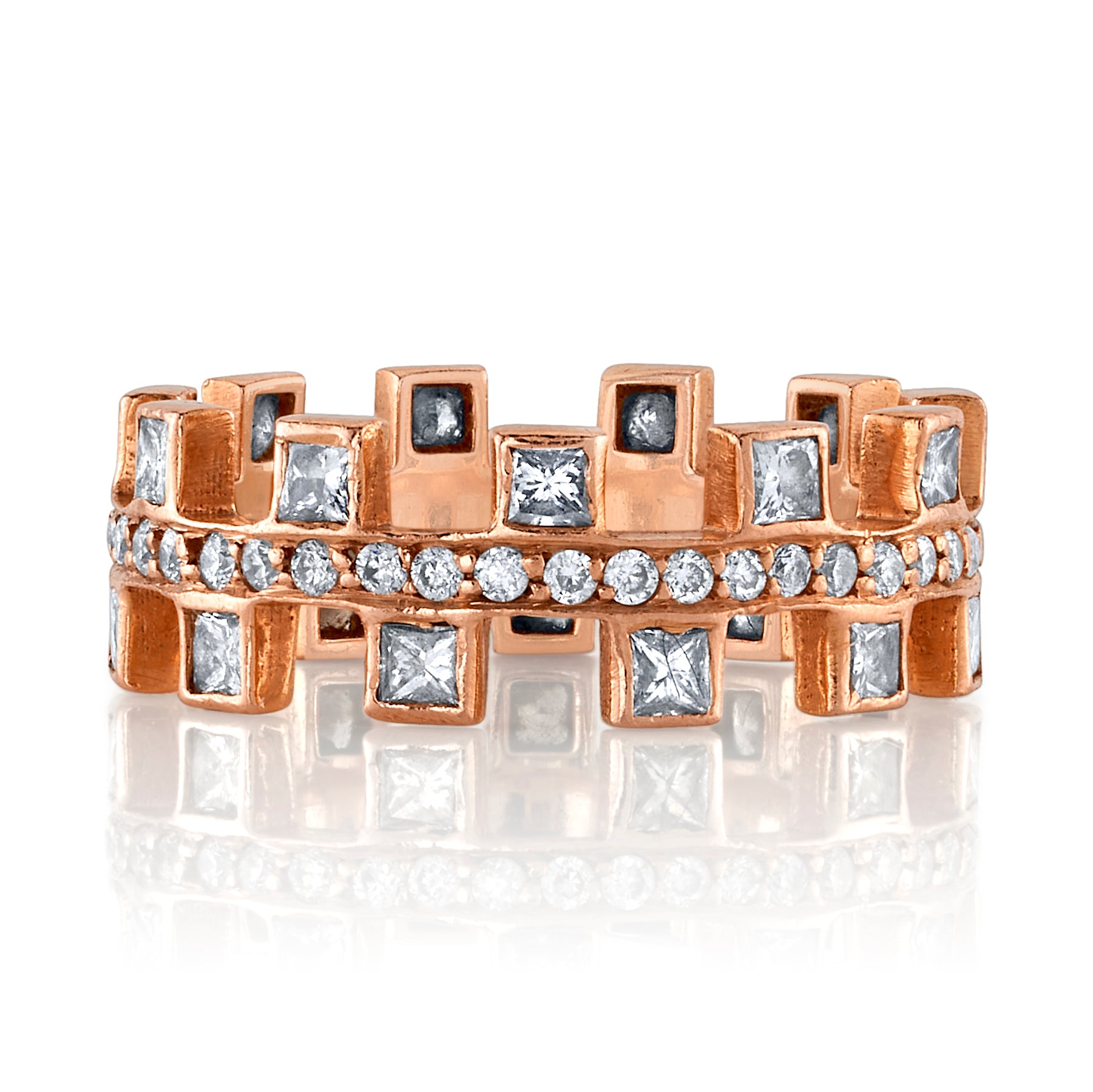 Dot Princess Stack Diamond Ring Ring Jagga Jewelry 2.5