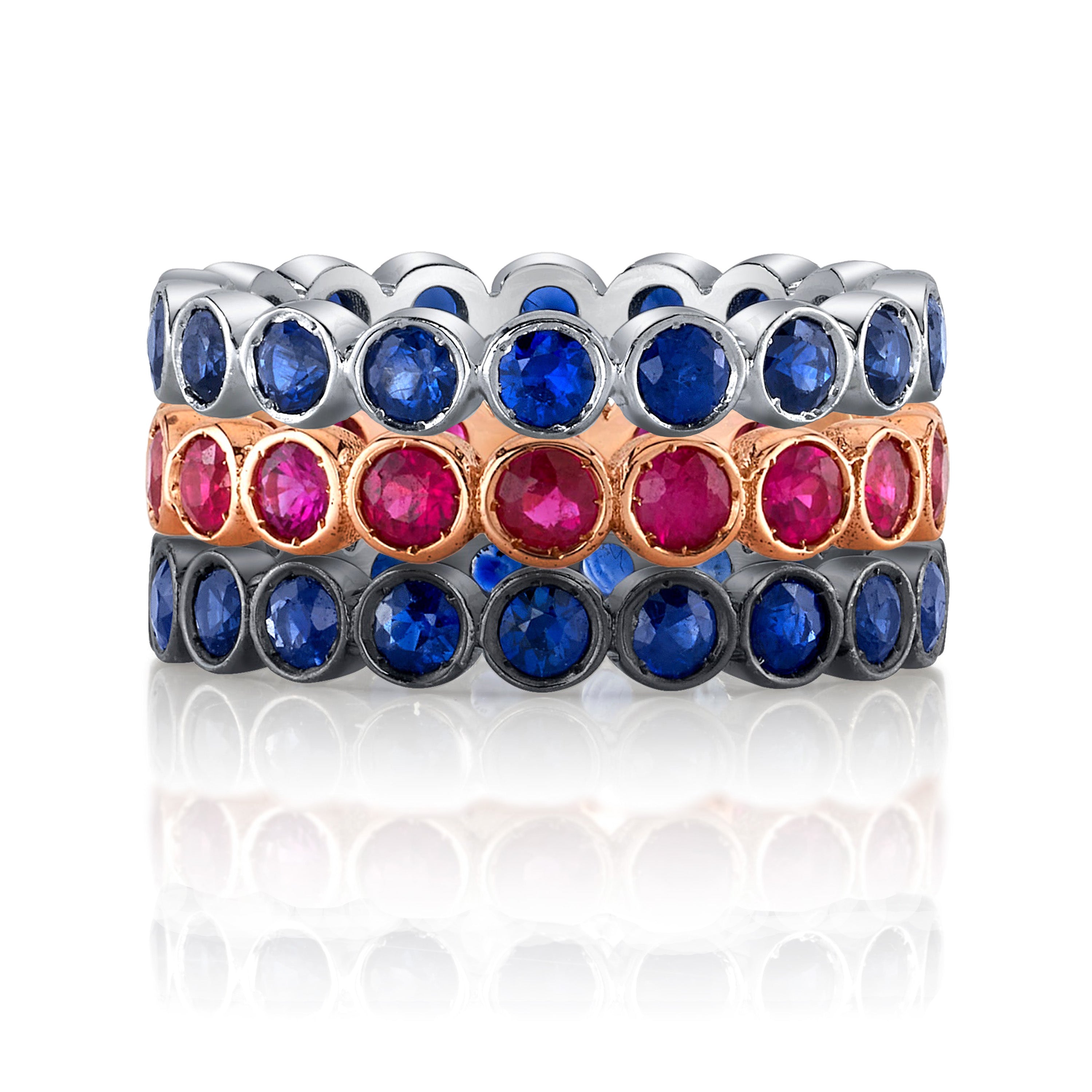 Stone Dot Ring Stack Ring Jagga Jewelry