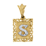 Vintage "S" Antique Charm Charm Roseark Vintage