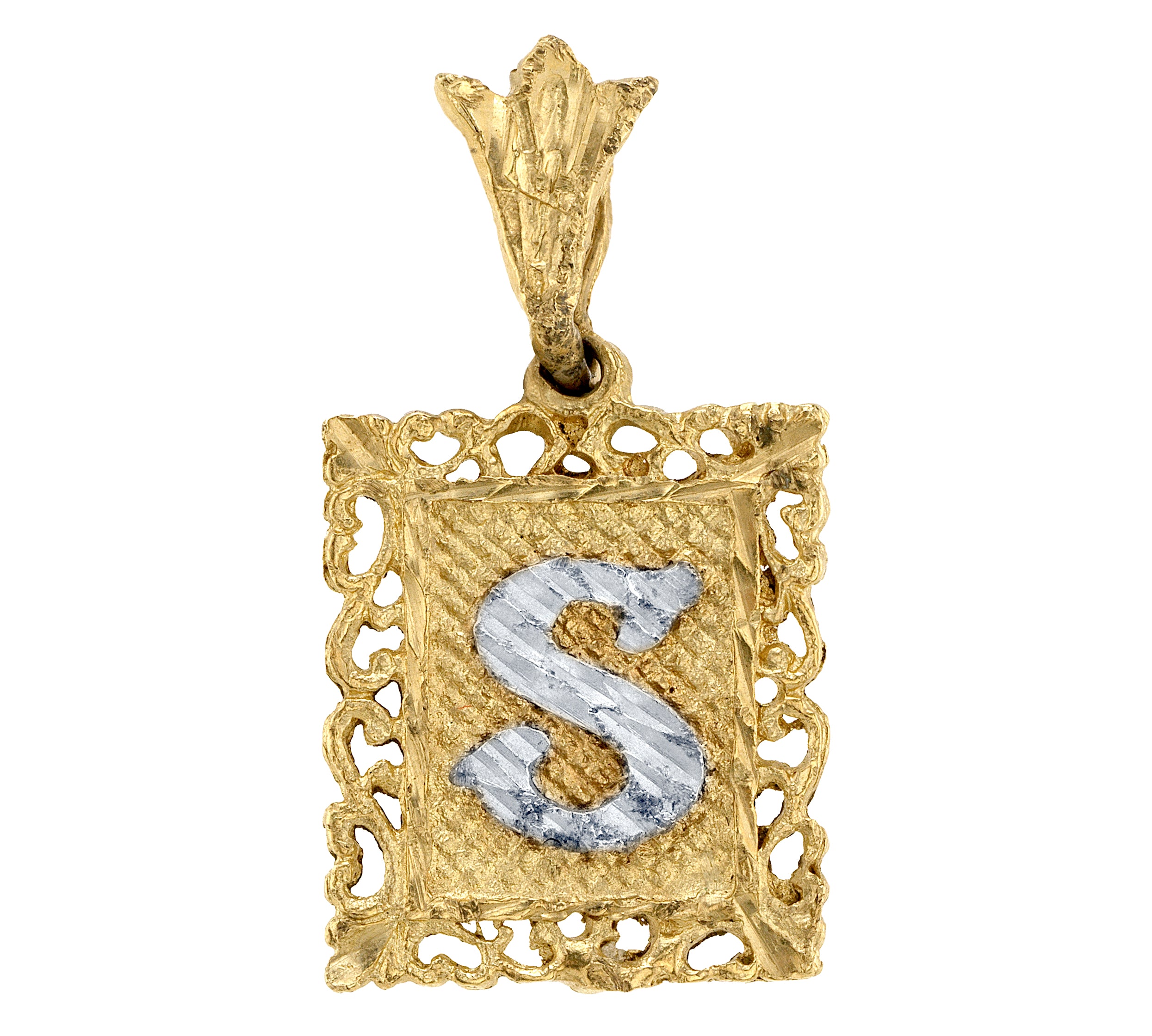 Vintage "S" Antique Charm Charm Roseark Vintage
