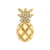 Pineapple Stud with Diamonds Stud Earrings Roseark Deux Single