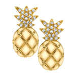 Pineapple Stud with Diamonds Stud Earrings Roseark Deux Pair