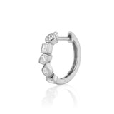 Diamond Bezel-Shapes Hoop