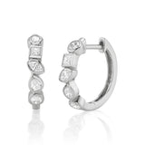 Diamond Bezel-Shapes Hoop