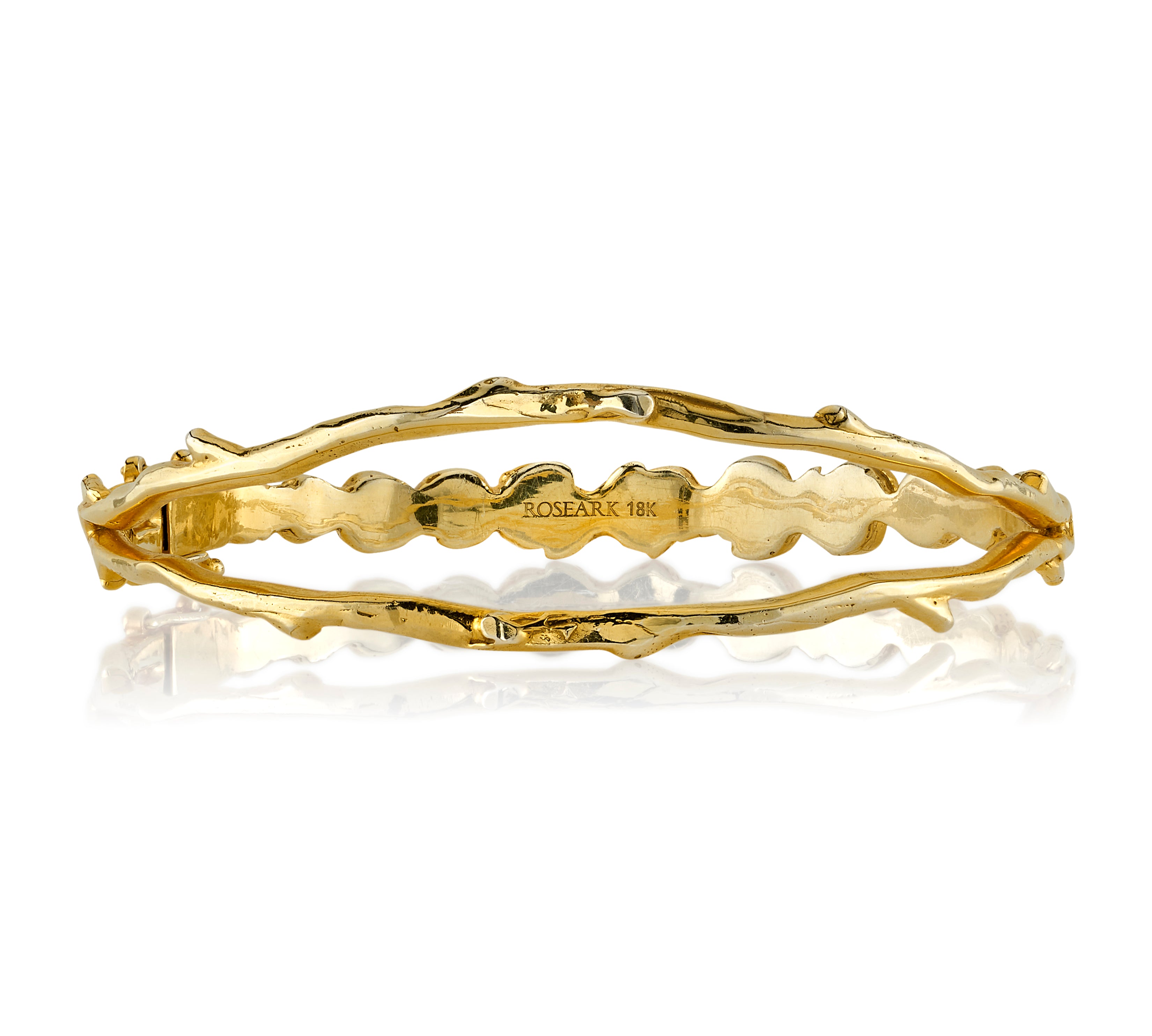 The Dozen Roses Cuff with Diamond Bangle Roseark