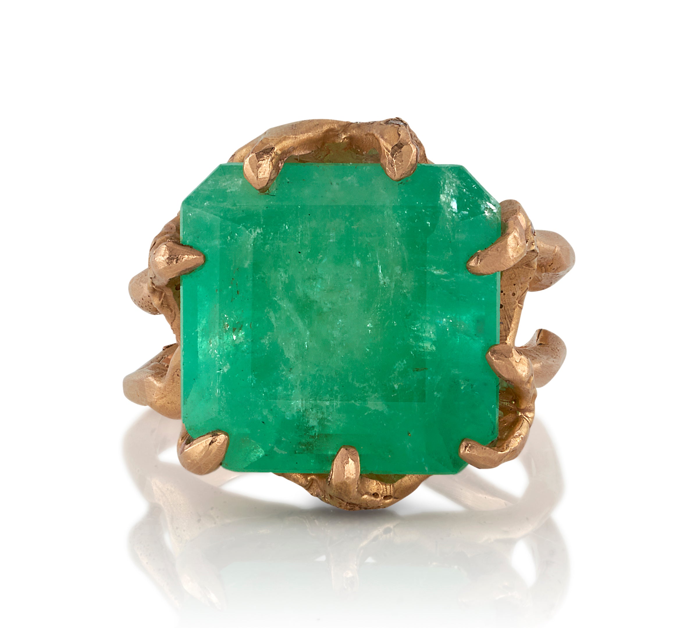 The Stem & Thorne Emerald Ring Cocktail Ring Roseark