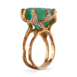 The Stem & Thorne Emerald Ring Cocktail Ring Roseark
