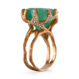 The Stem & Thorne Emerald Ring Cocktail Ring Roseark
