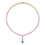 Emerald Sapphire Statement Necklace Statement Necklace Roseark Jewelry