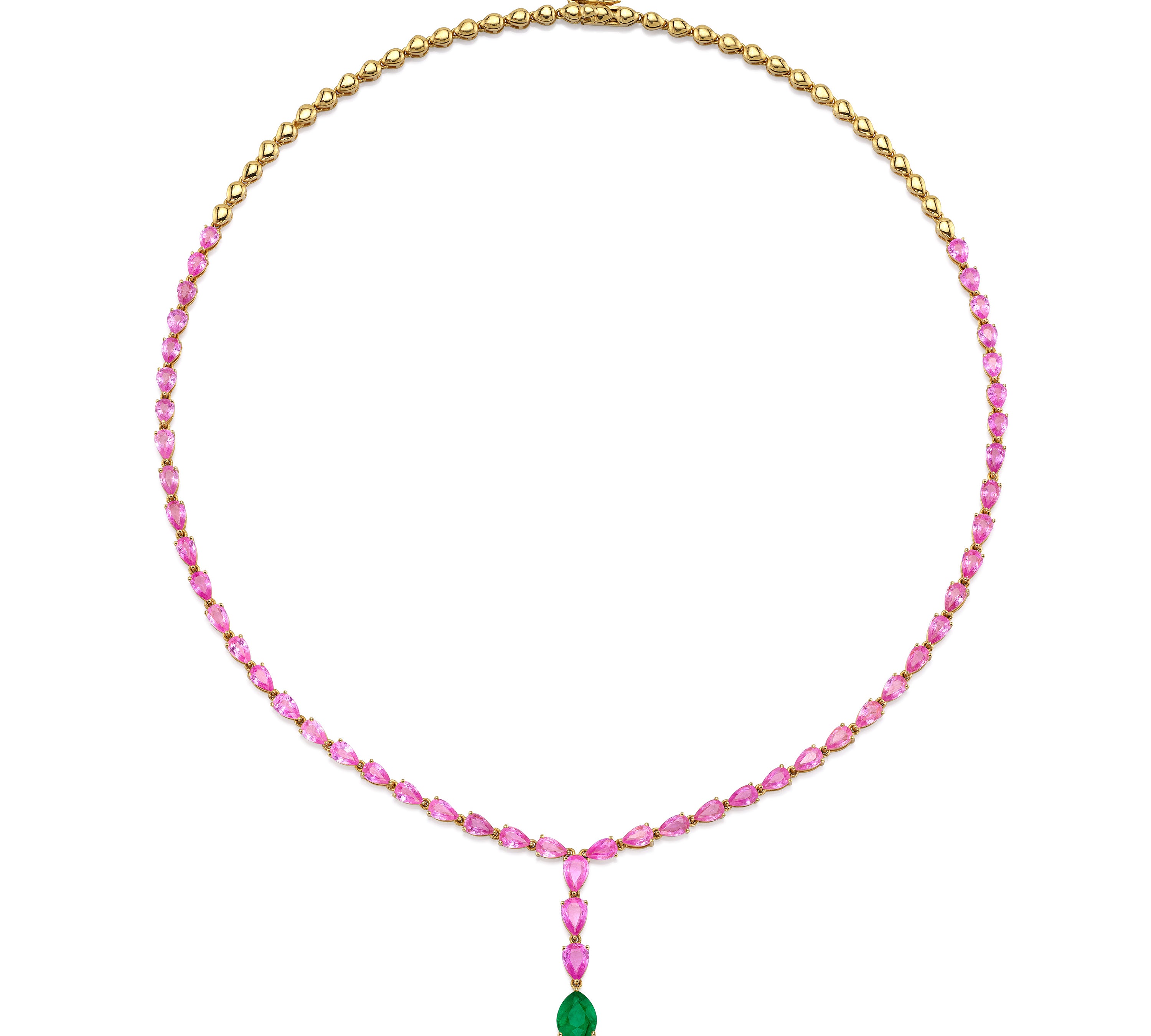 Emerald Sapphire Statement Necklace Statement Necklace Roseark Jewelry