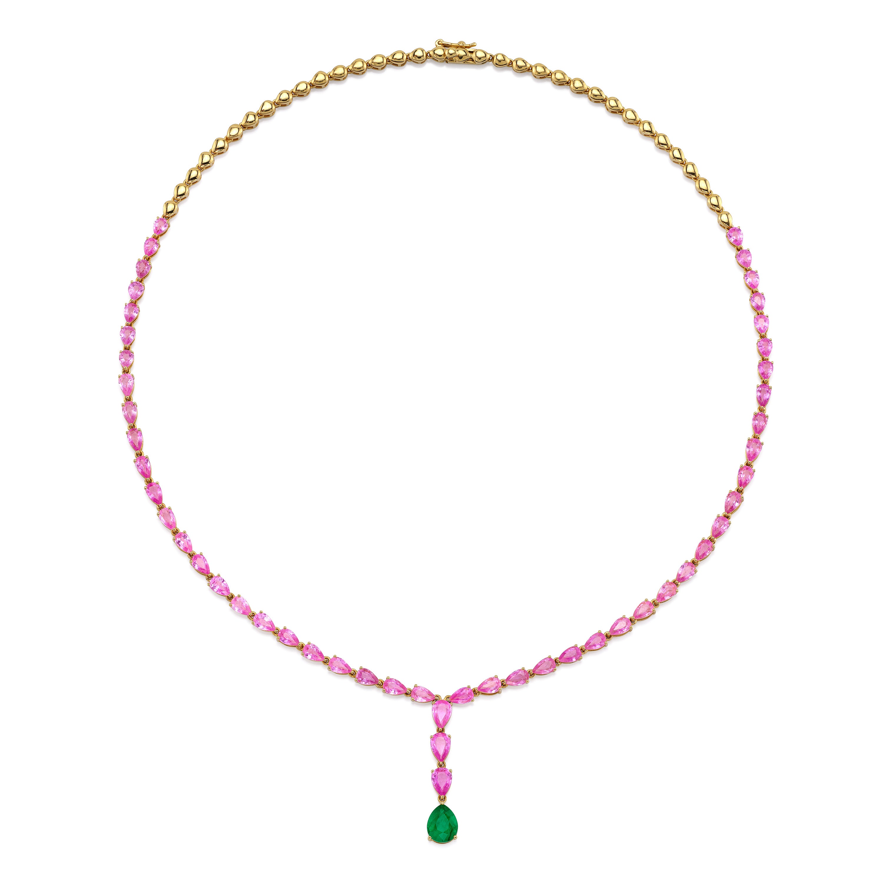 Emerald Sapphire Statement Necklace Statement Necklace Roseark Jewelry