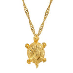 Vintage Turtle Necklace Pendant Necklace Roseark Vintage
