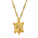 Vintage Turtle Necklace Pendant Necklace Roseark Vintage