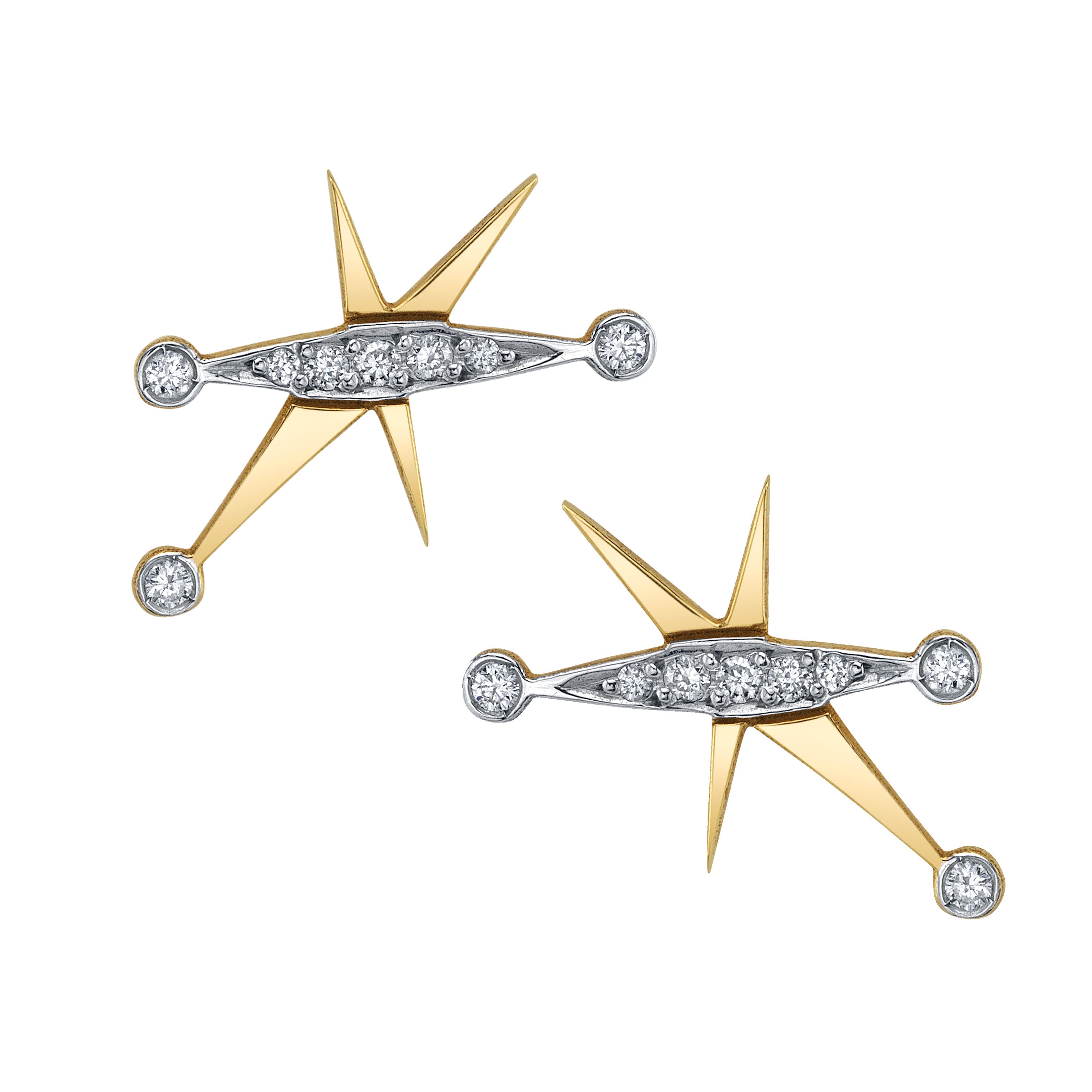Mini Diamond Splash Earrings Stud Earrings Falamank
