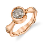 Rosebud Solitaire Ring Statement Ring Roseark Jewelry Rose gold