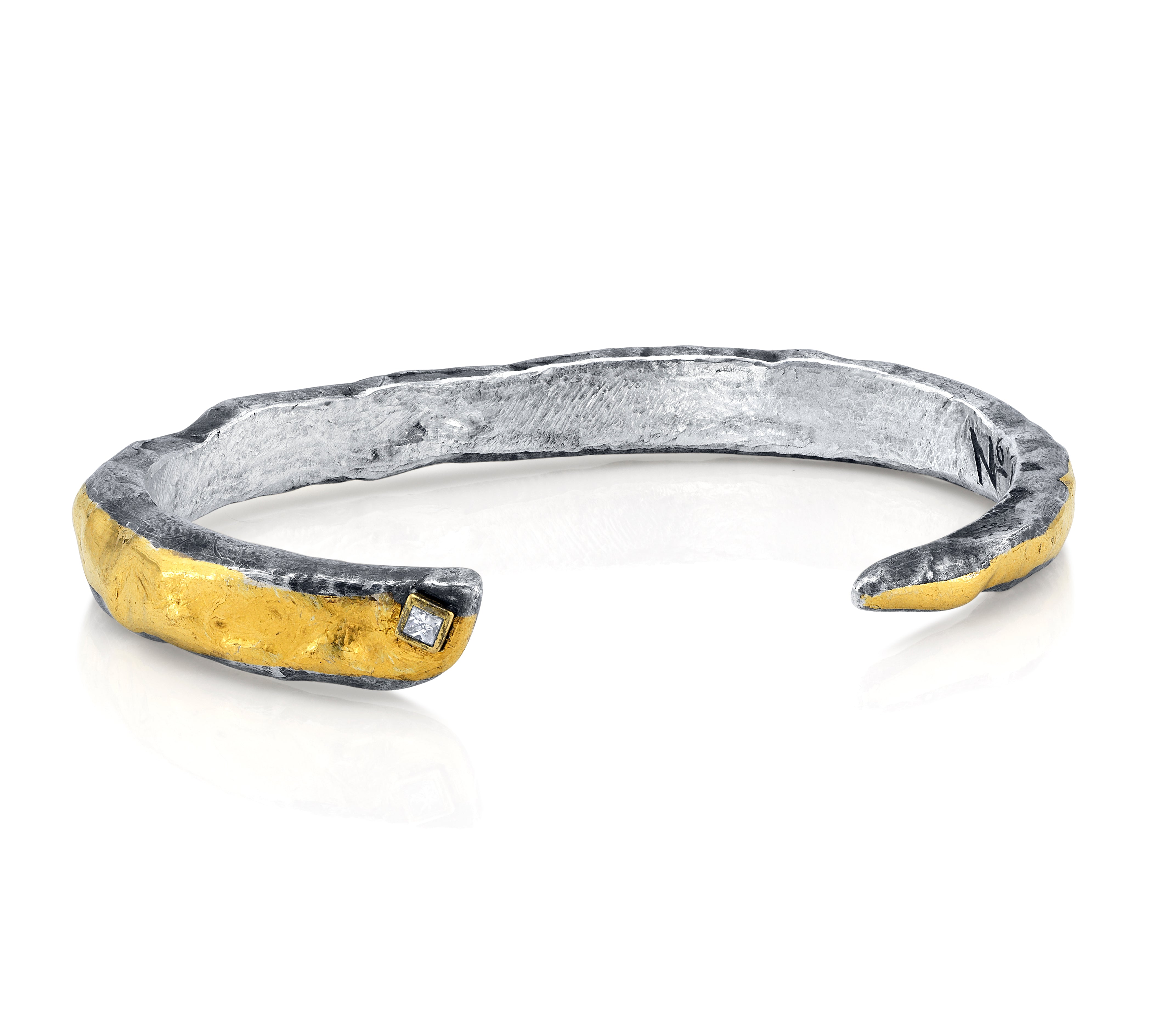 Hammered Bangle, No. 4 Bangle Stones of Character