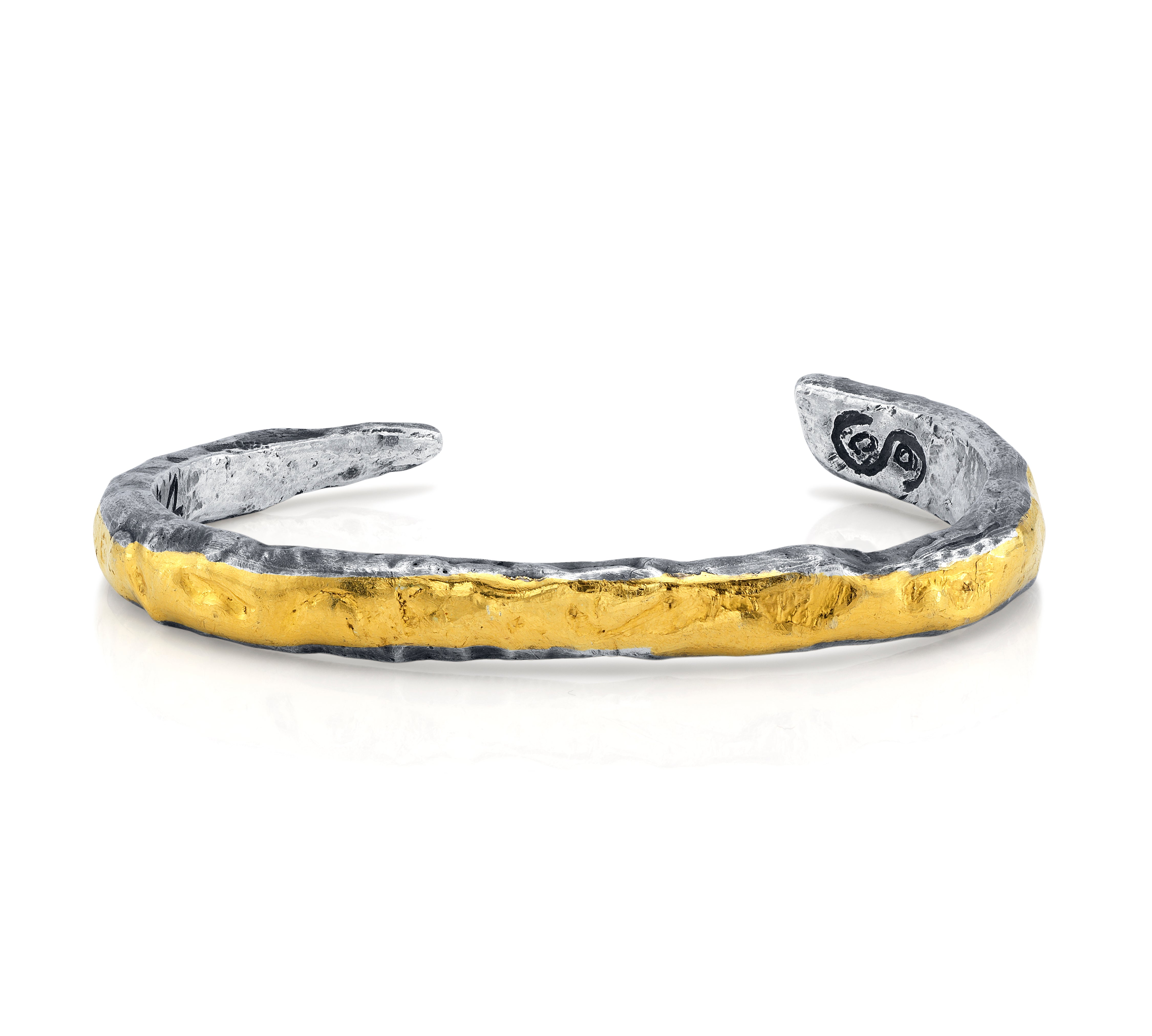 Hammered Bangle, No. 4 Bangle Stones of Character