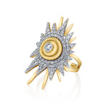 Diamond Soleil Ring Statement Ring Falamank