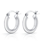 Rounded Latch Back Huggie Hoop Huggie Earrings Roseark Deux Pair