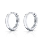 Medium Huggie Hoop, WG Huggie Earrings Roseark Deux Pair