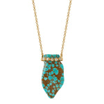 Tumbled Turquoise Necklace Pendant Necklace Jill Hoffmeister