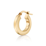 Squared Gold Hinged Hoop Hoop Earrings Roseark Deux Single