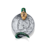 Brilliant-Cut Diamond Coin Pendant Pendant Stones of Character