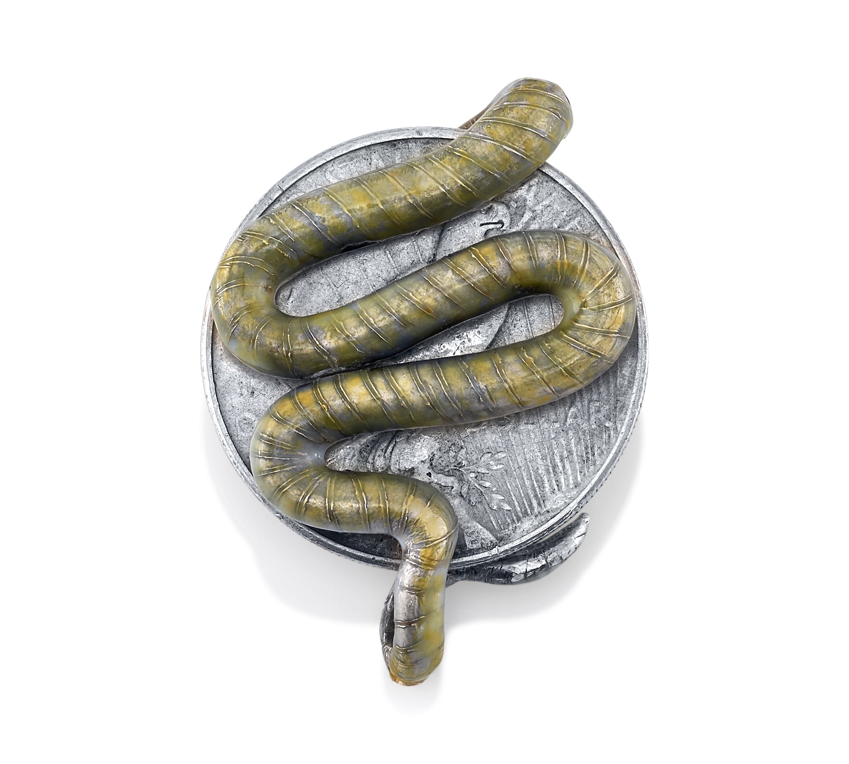 Emerald Crown and Snake Coin Pendant Pendant Stones of Character   