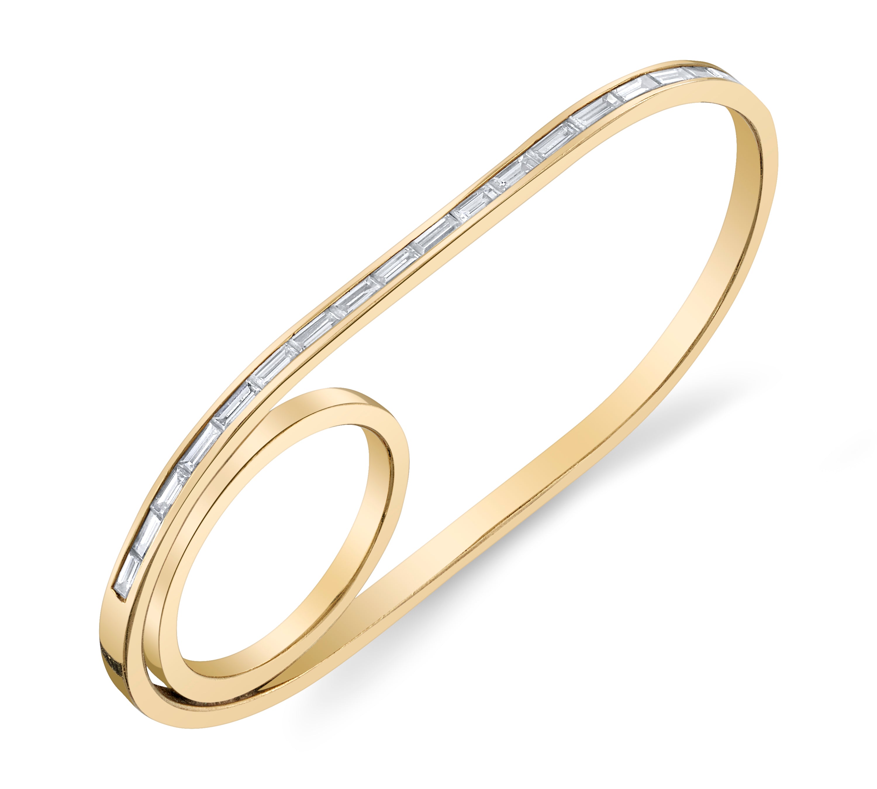 Diamond Double-Finger Ring Two Finger Ring Perez Bitan White Diamond