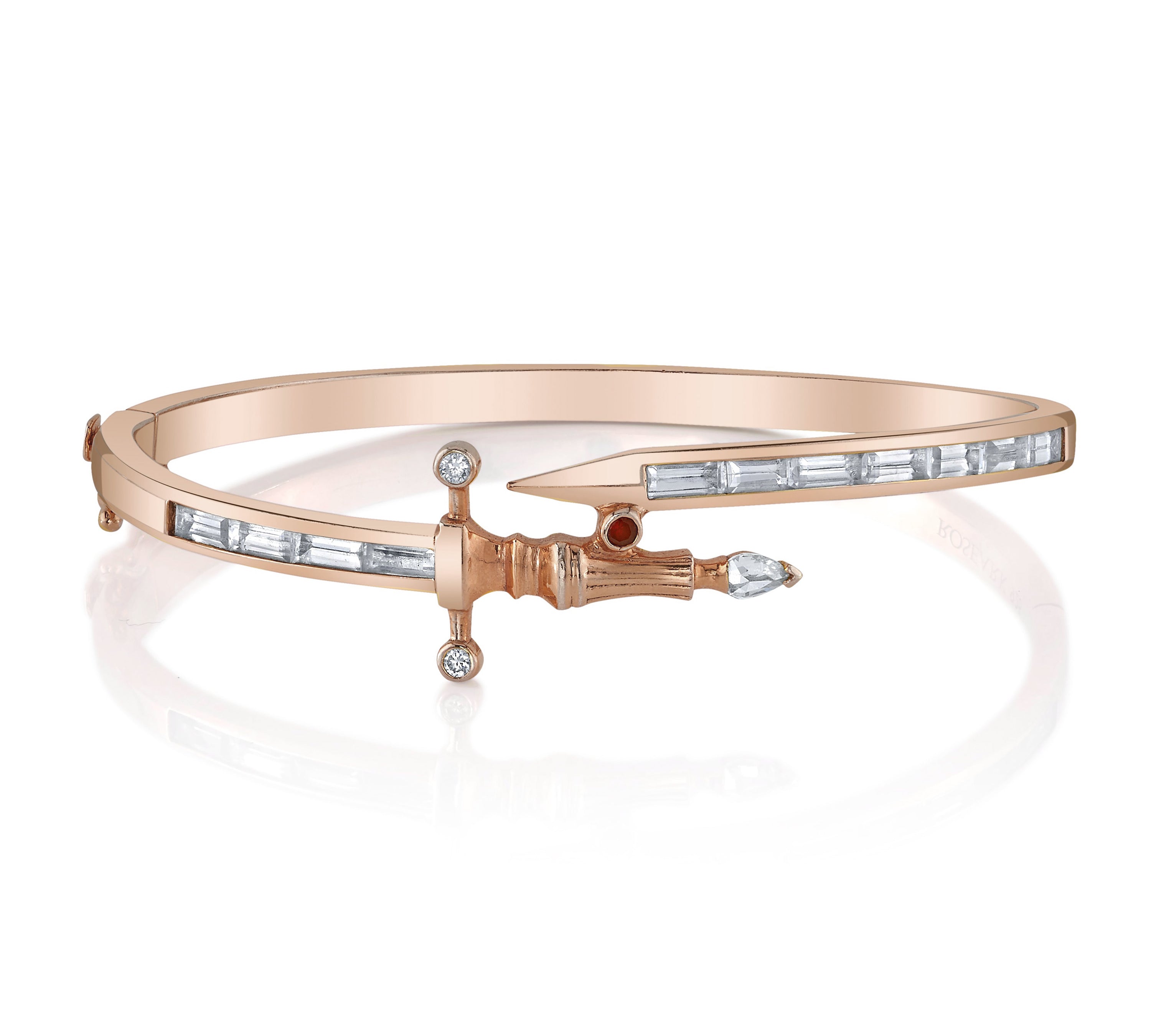 The Diamond Dagger Cuff Cuff Bracelet Roseark Rose Gold