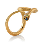 Textured Snake Ring Statement Ring Perez Bitan
