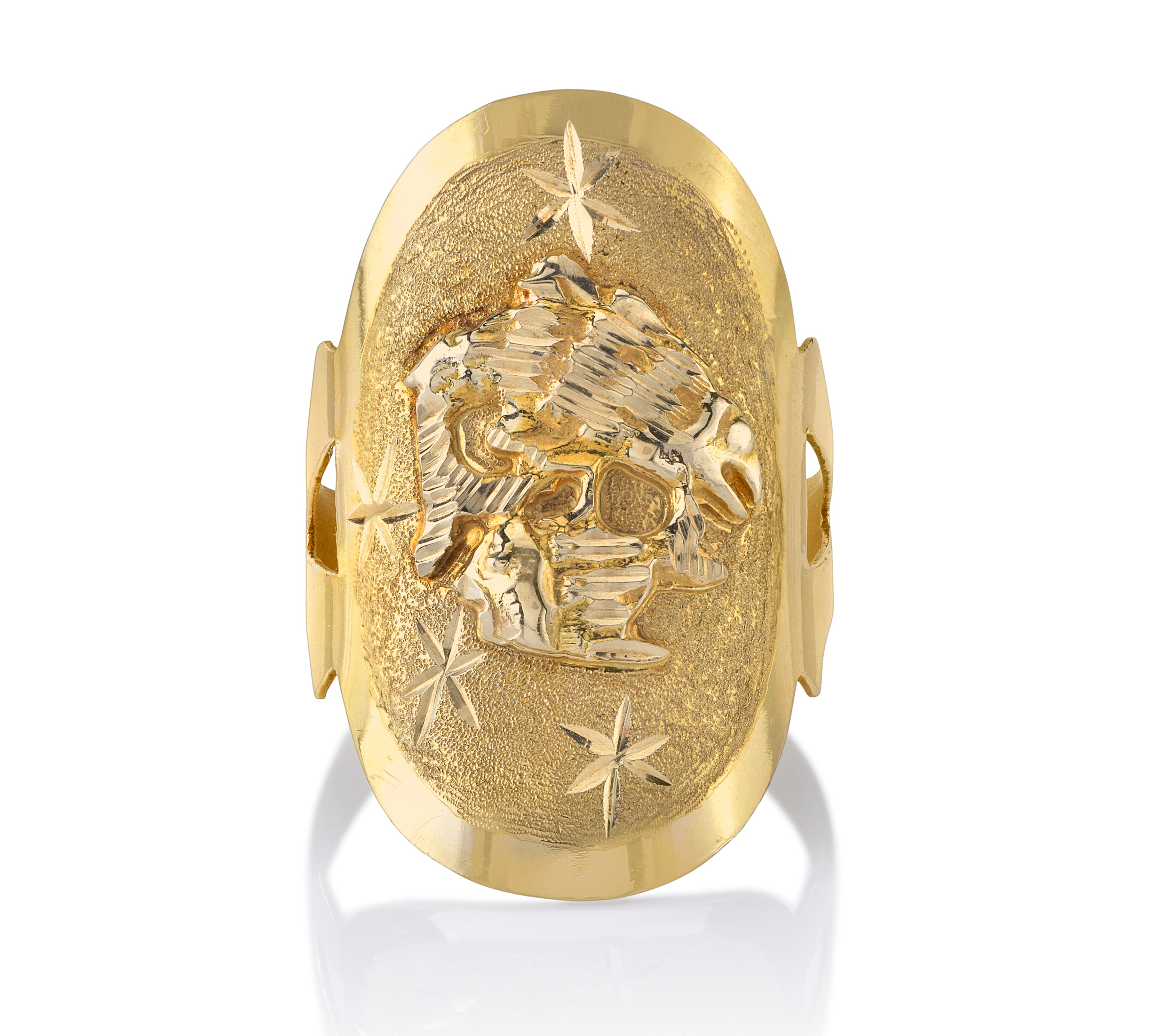 Vintage Pisces Shield Ring Statement Roseark Vintage   