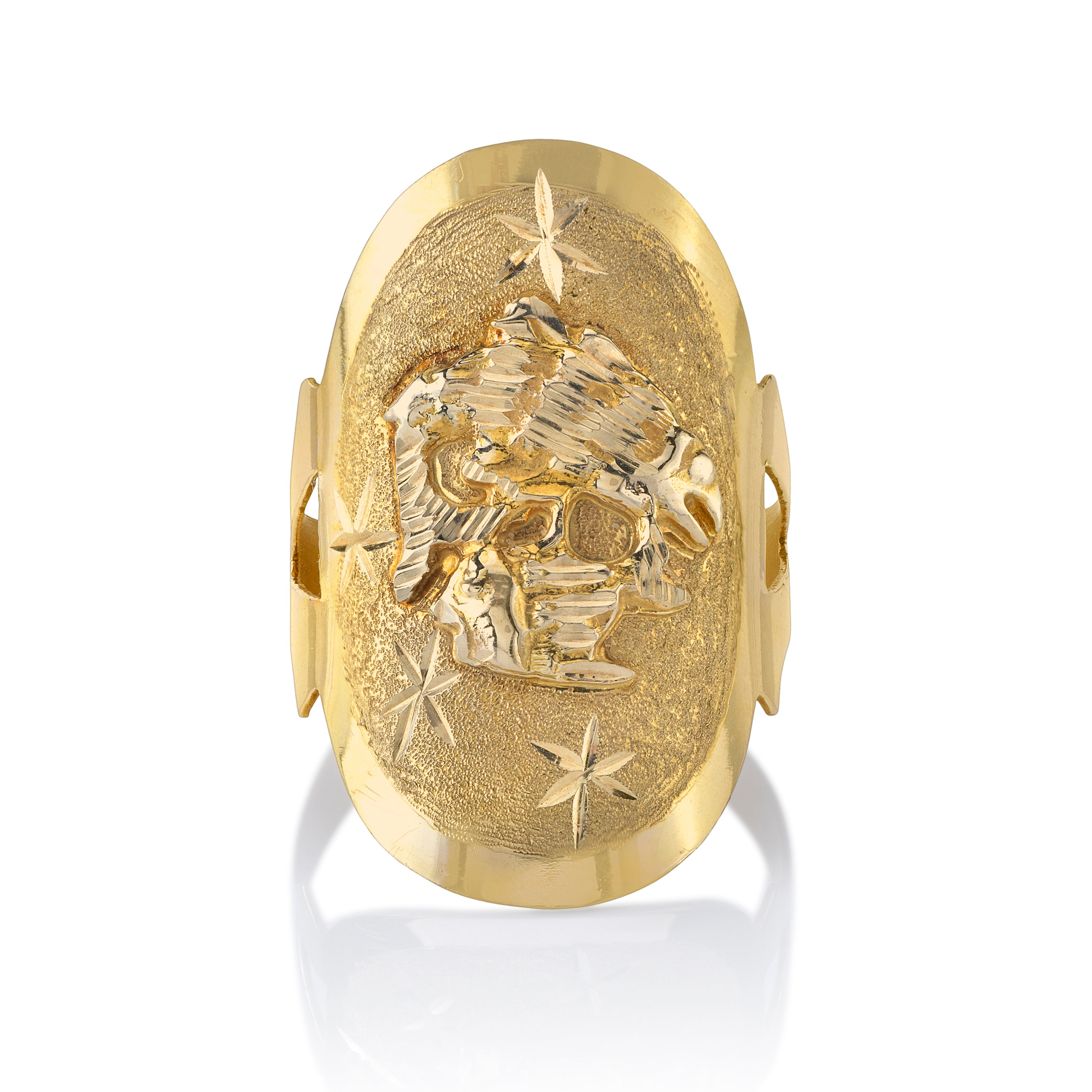 Vintage Pisces Shield Ring Statement Roseark Vintage   