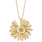 The Daisy Necklace Pendant Necklace Roseark Jewelry Yellow Gold