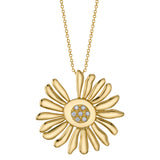 The Daisy Necklace Pendant Necklace Roseark Jewelry Yellow Gold